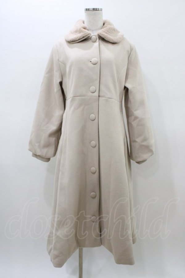 画像1: m petit by misako / AM*リボンコート L アイボリー H-26-02-18-1059-LO-CO-KB-ZH (1)