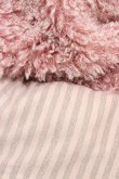画像2: ALGONQUINS / ロングシャギーラメボーダーネコフードマフラー  ピンク H-26-02-18-1015-AL-ZA-AK-ZH (2)