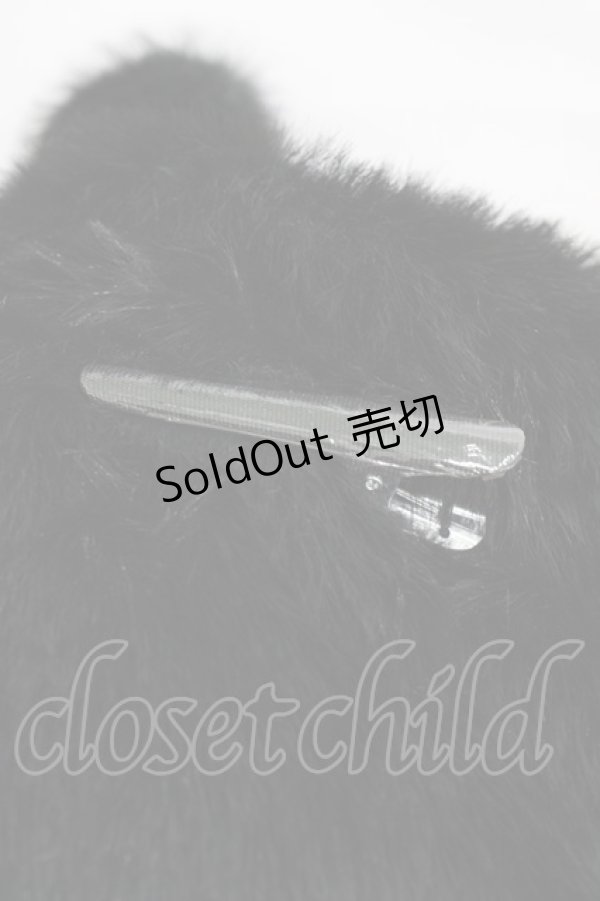 画像3: ATELIER PIERROT / Neige Neko Muffler  ブラック H-26-02-18-1016-EL-ZA-KB-ZH (3)