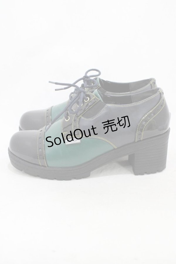 画像2: YOSUKE / レースアップシューズ LL グリーン H-26-02-18-1002-PU-SH-KB-ZH (2)