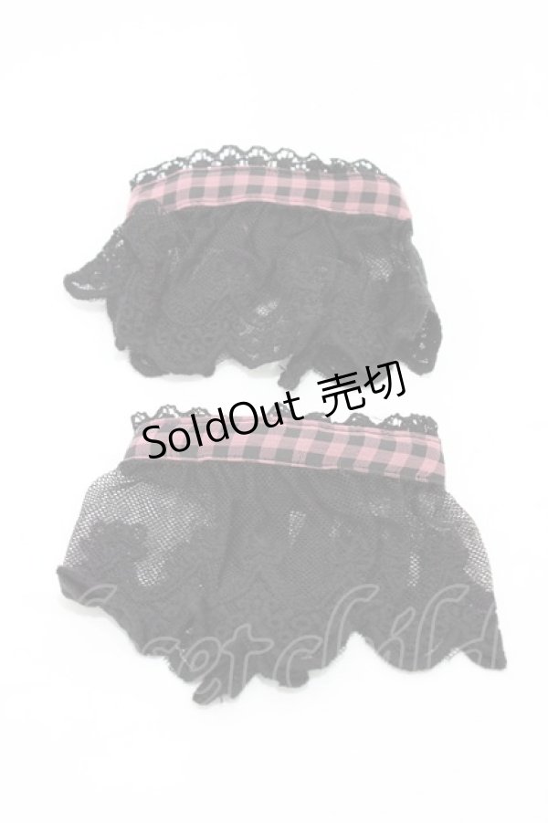 画像3: ALGONQUINS / 切替リボンジャンパースカート F ピンク×黒 H-26-02-18-1019-AL-OP-AK-ZH (3)