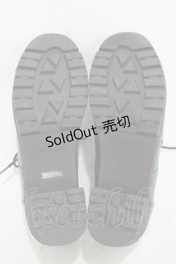 画像3: YOSUKE / レースアップシューズ LL グリーン H-26-02-18-1002-PU-SH-KB-ZH (3)