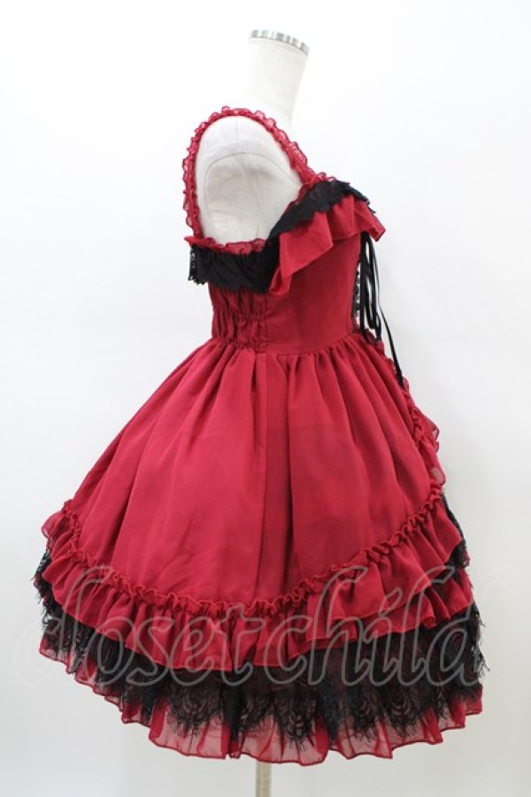 画像3: Vallee lys / Magical Fairylandジャンパースカート  ボルドー H-26-02-18-1026-GO-OP-KB-ZH (3)