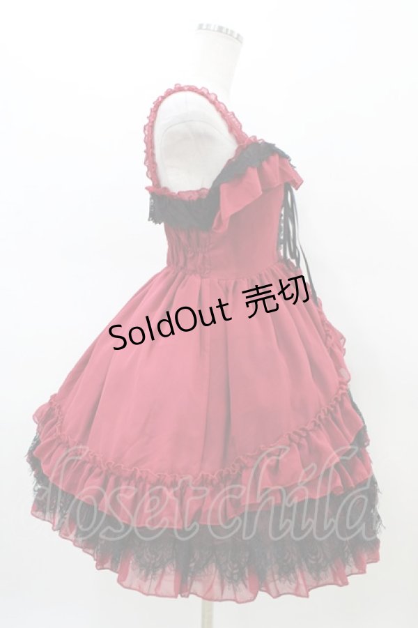 画像3: Vallee lys / Magical Fairylandジャンパースカート  ボルドー H-26-02-18-1026-GO-OP-KB-ZH (3)