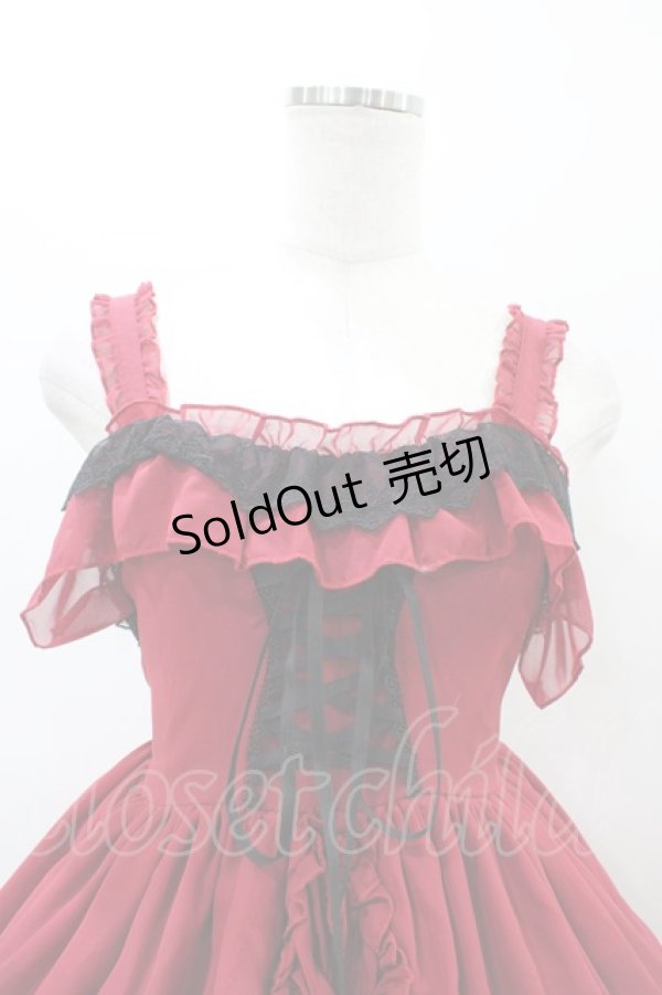 画像4: Vallee lys / Magical Fairylandジャンパースカート  ボルドー H-26-02-18-1026-GO-OP-KB-ZH (4)