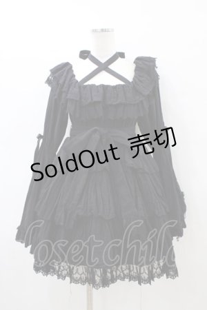 画像: Vallee lys / Coquelicot Dress -gauze-  ブラック H-26-02-18-1028-GO-OP-KB-ZH