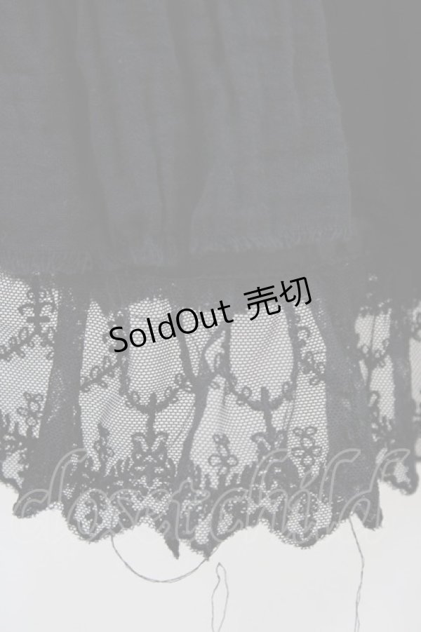 画像5: Vallee lys / Coquelicot Dress -gauze-  ブラック H-26-02-18-1028-GO-OP-KB-ZH (5)