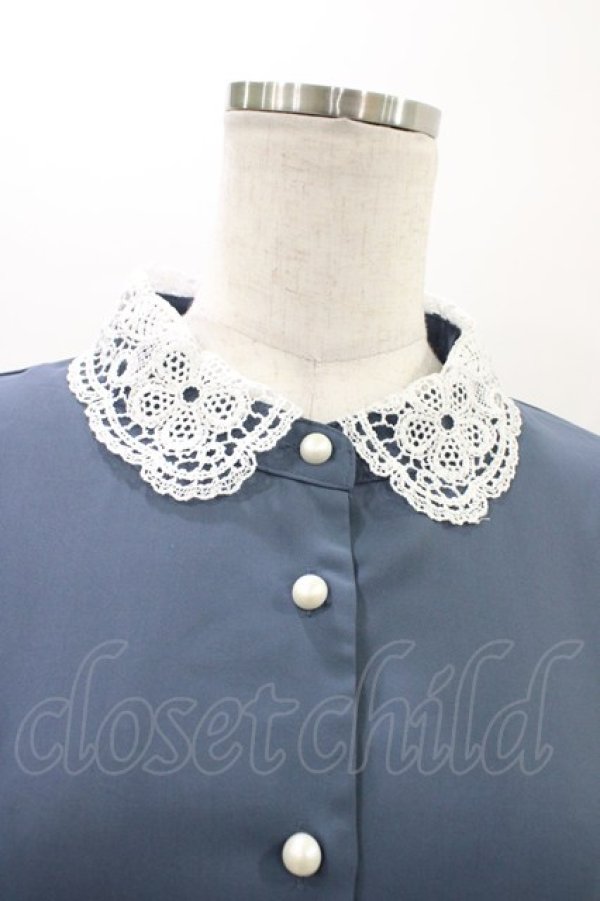 画像3: m petit by misako / AM*レースエリプリーツワンピース M ブルー H-26-02-18-1029-LO-OP-KB-ZH (3)