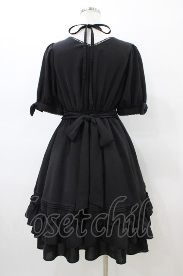 画像2: Amavel / Sweet Ribbonワンピース  ブラック H-26-02-18-1030-CA-OP-KB-ZH (2)