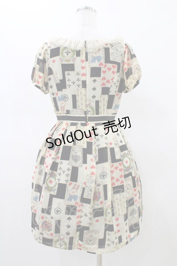 画像2: Emily Temple cute / トランププリントワンピース  クロ H-26-02-18-1031-ET-OP-KB-ZH (2)