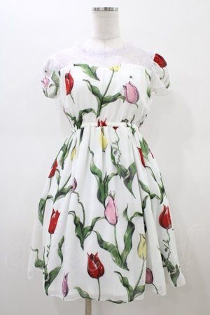 画像: MILK / チューリーロマンスワンピース  ホワイトカラフル H-26-02-18-1032-ML-OP-KB-ZH