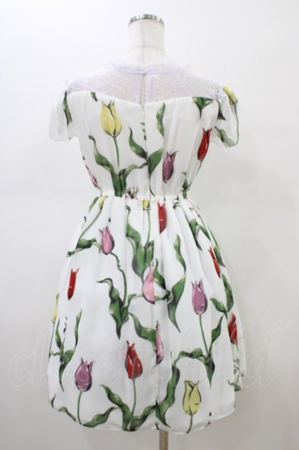 画像2: MILK / チューリーロマンスワンピース  ホワイトカラフル H-26-02-18-1032-ML-OP-KB-ZH (2)