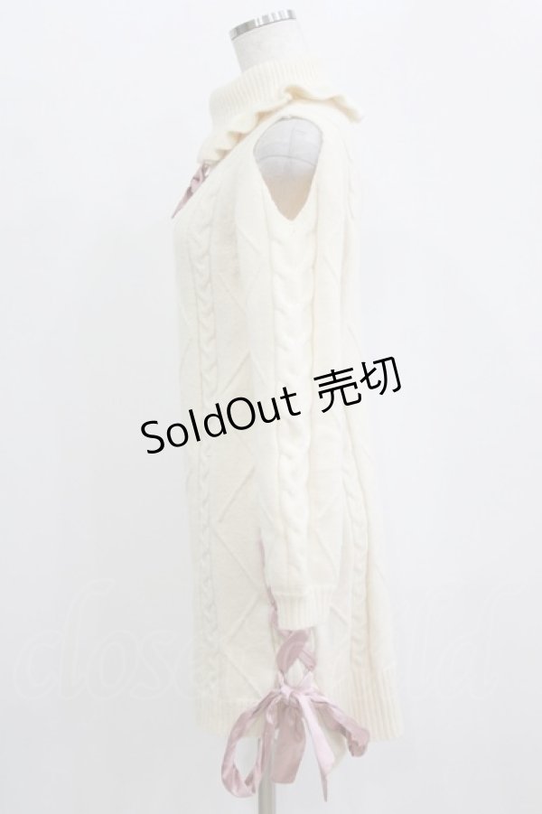 画像2: To Alice / ニットワンピース S オフ/ピンク H-26-02-18-047-LO-OP-NS-ZH (2)