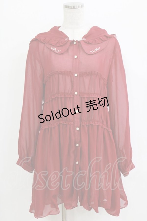 画像1: To Alice / フード付きワンピース 表記なし レッド H-26-02-18-048-LO-OP-NS-ZH (1)