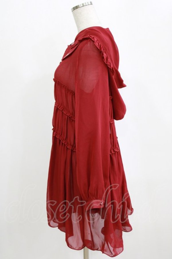 画像2: To Alice / フード付きワンピース 表記なし レッド H-26-02-18-048-LO-OP-NS-ZH (2)