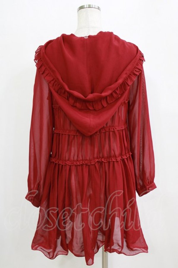 画像3: To Alice / フード付きワンピース 表記なし レッド H-26-02-18-048-LO-OP-NS-ZH (3)