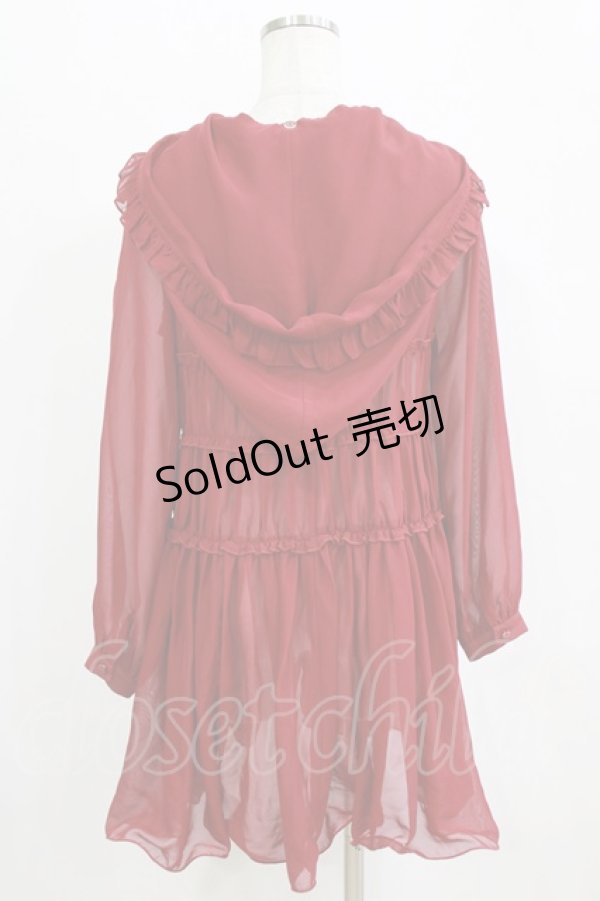 画像3: To Alice / フード付きワンピース 表記なし レッド H-26-02-18-048-LO-OP-NS-ZH (3)