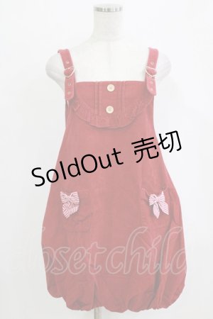 画像: To Alice / コーデュロイワンピース M レッド H-26-02-18-049-LO-OP-NS-ZH