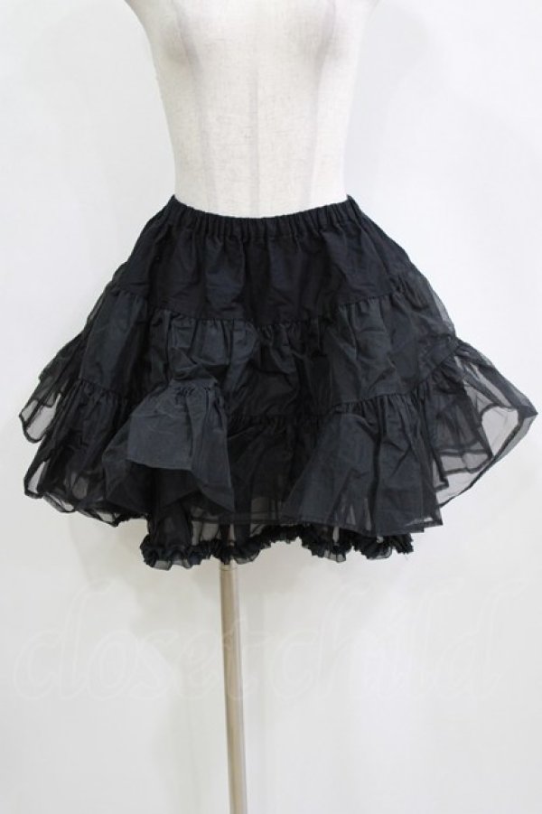 画像1: BABY,THE STARS SHINE BRIGHT / ふわふわパニエ Free ブラック H-26-02-18-052-BA-SK-NS-ZH (1)