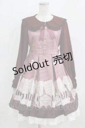 画像: Amavel / Piano Concertosワンピース Free ボルドー H-26-02-18-006-CA-OP-NS-ZH