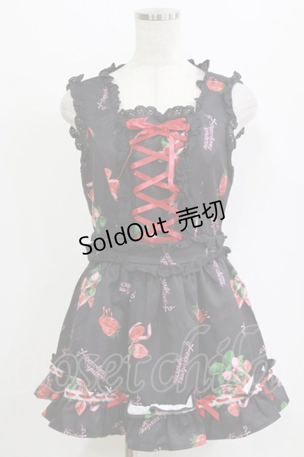 画像1: Ank Rouge / Strawberry SyndromeプリンセスSetup M ブラック H-26-02-18-057-CA-OP-NS-ZH (1)