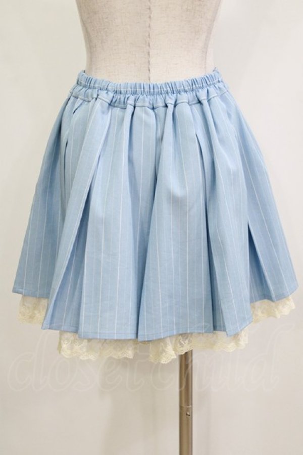 画像3: axes femme / フラップデザインキュロット M サックス H-26-02-18-059-AX-PA-NS-ZH (3)