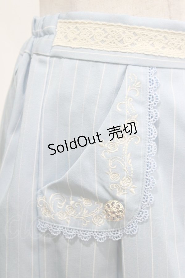 画像4: axes femme / フラップデザインキュロット M サックス H-26-02-18-059-AX-PA-NS-ZH (4)