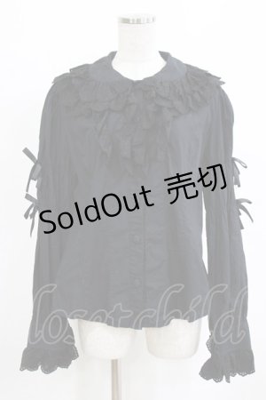 画像: metamorphose / クラウンレースブラウス Free ブラック H-26-02-18-060-ME-BL-NS-ZH