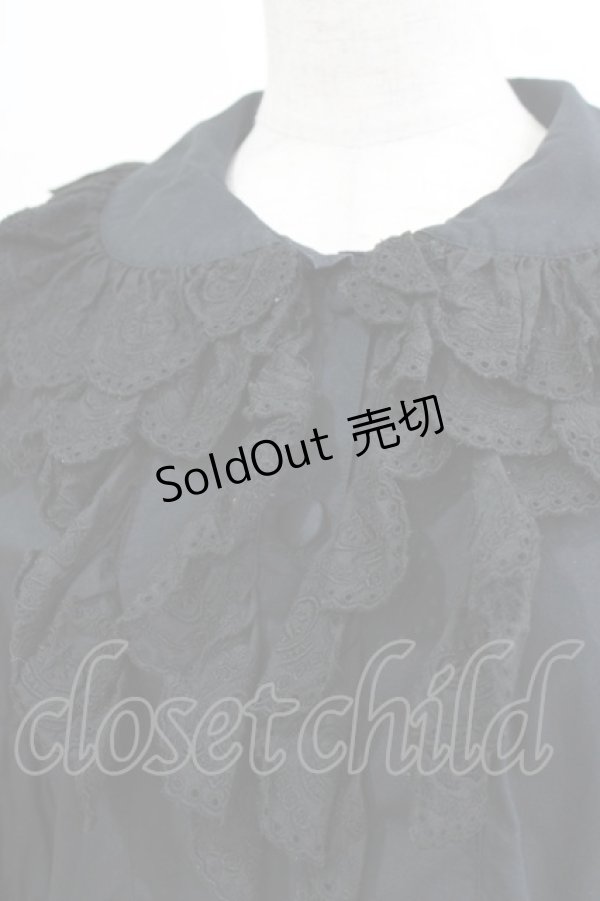 画像4: metamorphose / クラウンレースブラウス Free ブラック H-26-02-18-060-ME-BL-NS-ZH (4)