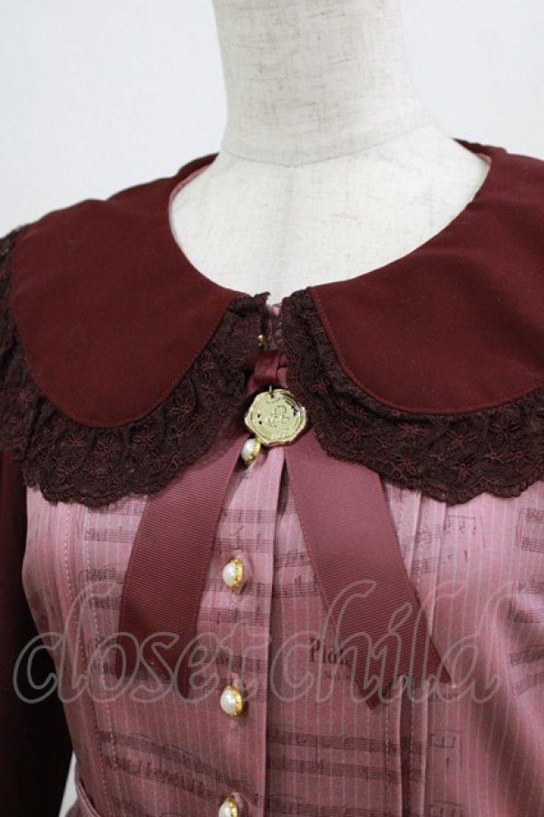 画像4: Amavel / Piano Concertosワンピース Free ボルドー H-26-02-18-006-CA-OP-NS-ZH (4)