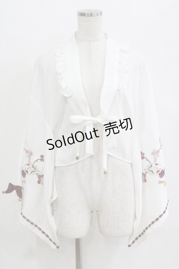 画像1: Amavel / おもひでの玩具箱和風羽織 Free オフ H-26-02-18-062-CA-TO-NS-ZH (1)