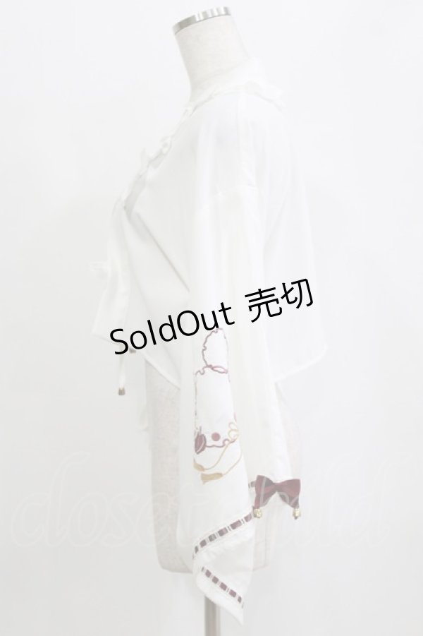 画像2: Amavel / おもひでの玩具箱和風羽織 Free オフ H-26-02-18-062-CA-TO-NS-ZH (2)