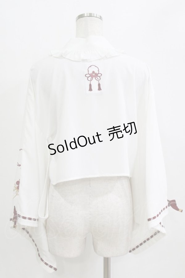 画像3: Amavel / おもひでの玩具箱和風羽織 Free オフ H-26-02-18-062-CA-TO-NS-ZH (3)