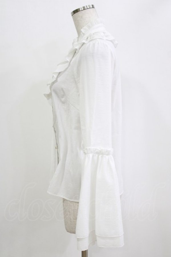 画像2: Amavel / アンティークバックルフレアスリーブブラウス Free オフ H-26-02-18-064-CA-BL-NS-ZH (2)