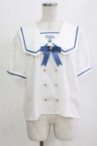 画像1: Amavel / くまさんアイスセーラーブラウス Free オフ/ブルー H-26-02-18-066-CA-BL-NS-ZH (1)