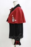 画像2: Amavel / 鈴猫みくじの縁結ケープ付ブラウス Free ブラック/レッド H-26-02-18-067-CA-BL-NS-ZH (2)