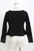 画像3: Fi.n.t / コルセット風タックニットカーディガン Free BLACK H-26-02-18-069-CA-TO-NS-ZH (3)