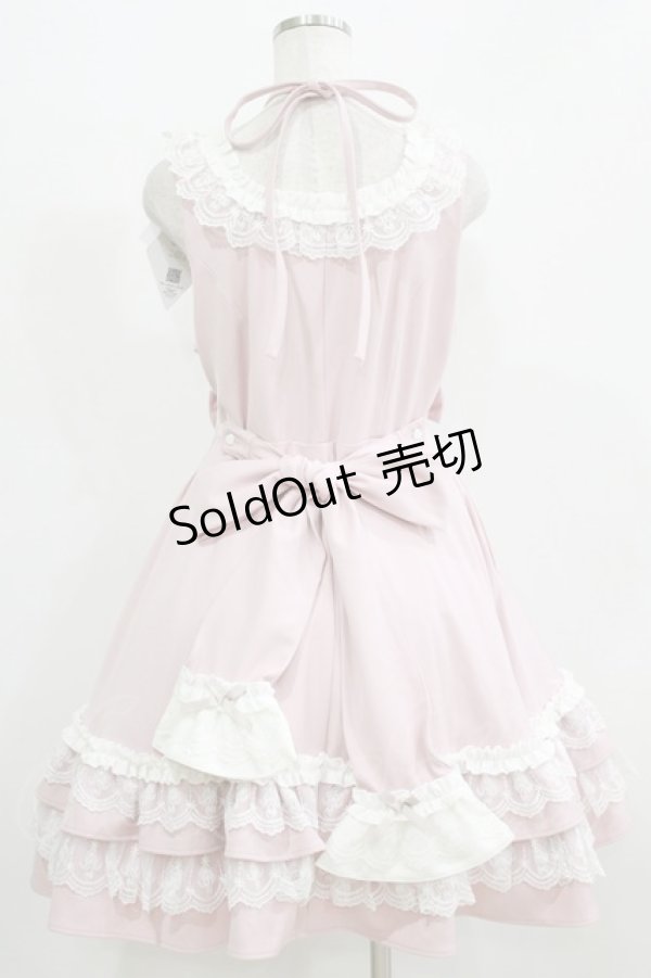 画像3: DearMyLove / ミルフィーユフリルジャンパースカート M ピンク H-26-02-18-001-0-OP-NS-ZH (3)