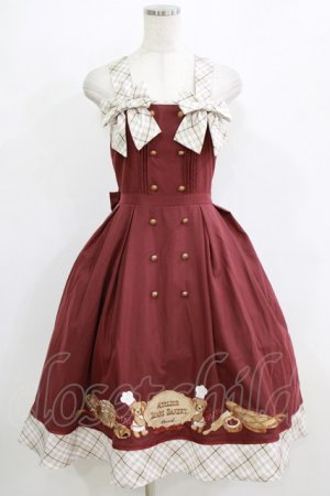 画像: Amavel / Bears Bakeryジャンパースカート Free ワイン H-26-02-18-007-CA-OP-NS-ZH