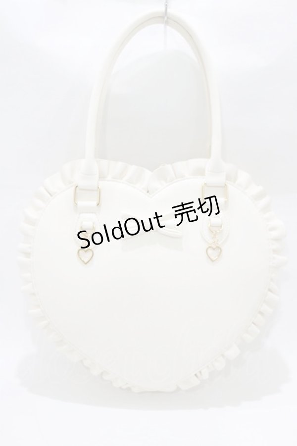 画像2: Lolime / Pretty with me ハートバッグ  オフ H-26-02-18-076-PU-BG-NS-ZH (2)