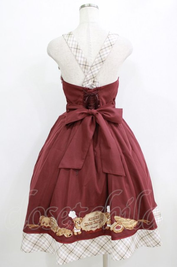 画像3: Amavel / Bears Bakeryジャンパースカート Free ワイン H-26-02-18-007-CA-OP-NS-ZH (3)