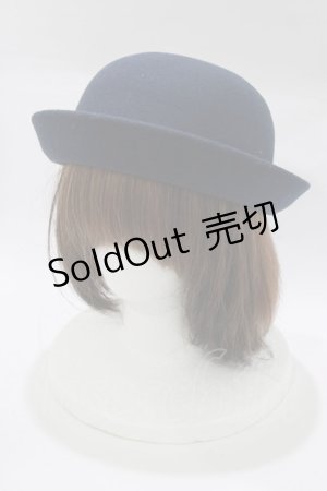 画像: To Alice / フェルトハット  ネイビー H-26-02-18-080-LO-AC-NS-ZH