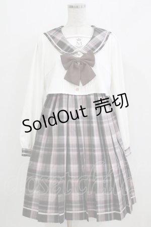 画像: Amavel / Academic Emblemセットアップセーラーワンピース Free ピンク H-26-02-18-081-CA-OP-NS-ZH