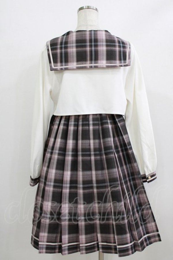 画像3: Amavel / Academic Emblemセットアップセーラーワンピース Free ピンク H-26-02-18-081-CA-OP-NS-ZH (3)