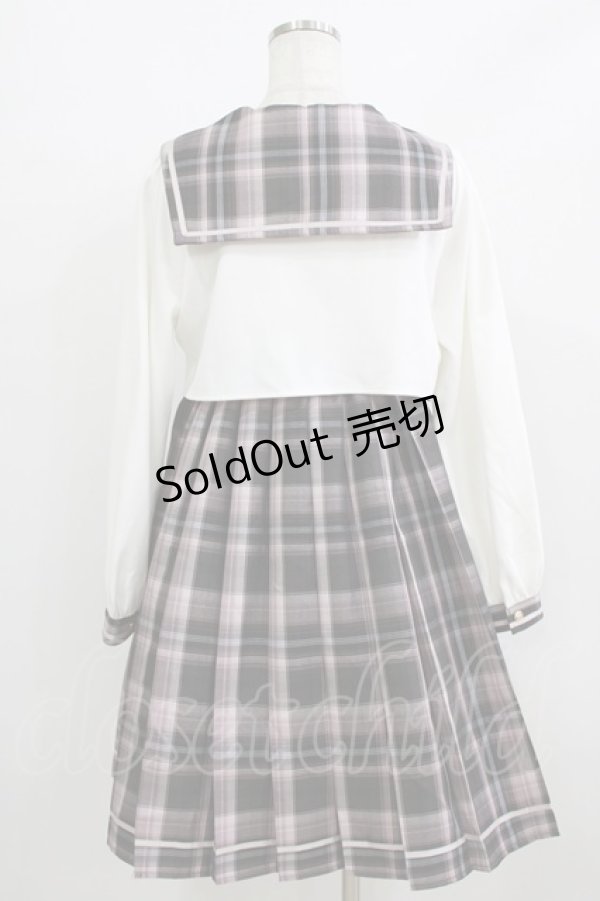 画像3: Amavel / Academic Emblemセットアップセーラーワンピース Free ピンク H-26-02-18-081-CA-OP-NS-ZH (3)