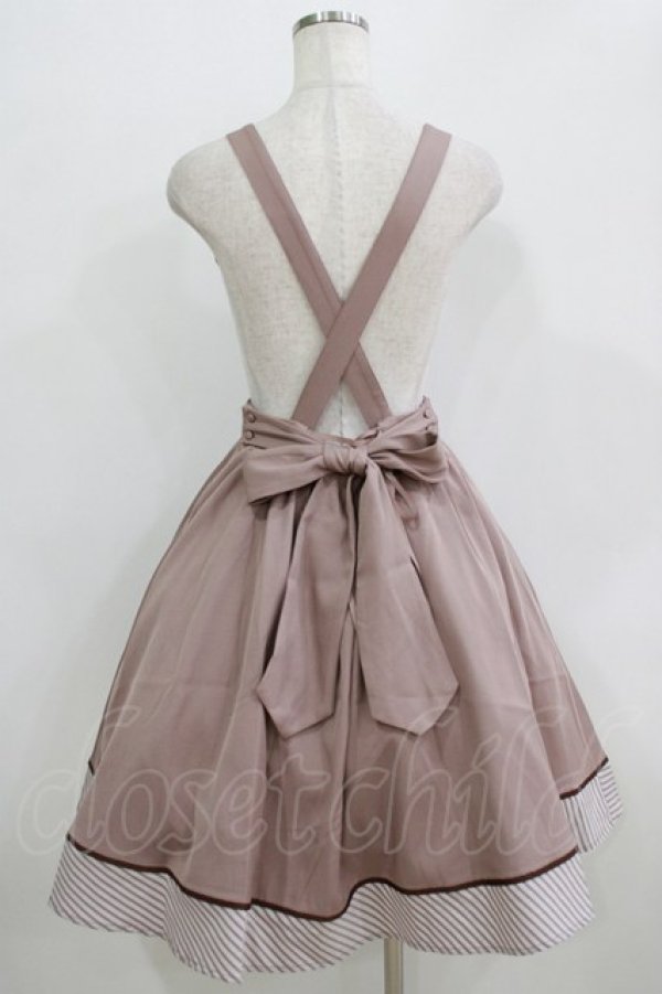 画像3: Amavel / Bears Patisserieエプロンジャンパースカート Free ブラウン H-26-02-18-008-CA-OP-NS-ZH (3)