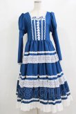 画像1: marcHenTica / プリモドールワンピース+ヘッドドレス Free ブルー H-26-02-18-012-LO-OP-NS-ZH (1)