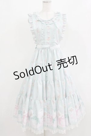 画像: Angelic Pretty / 夢見るTiny Bearエプロン風ティアードスカート Free ミント H-26-02-18-014-AP-OP-NS-ZH