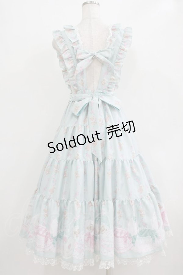 画像3: Angelic Pretty / 夢見るTiny Bearエプロン風ティアードスカート Free ミント H-26-02-18-014-AP-OP-NS-ZH (3)