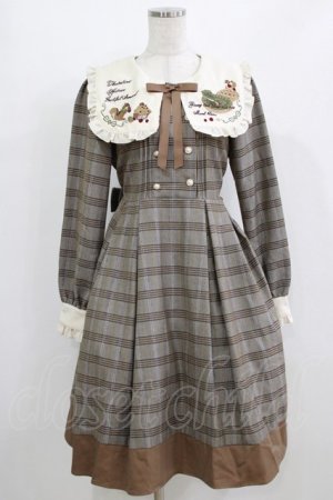 画像: Amavel / Fruitful Autumn Partyワンピース Free ブラウン H-26-02-18-016-CA-OP-NS-ZH